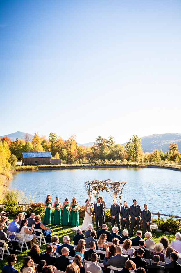 Kristin and Jason's wedding at The Ponds at Bolton by Vermont Wedding Photographers at Eve Event Photography.